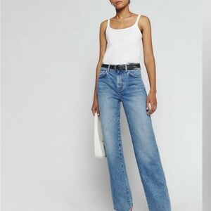 Reformation Val 90s Mid Rise Straight Jeans